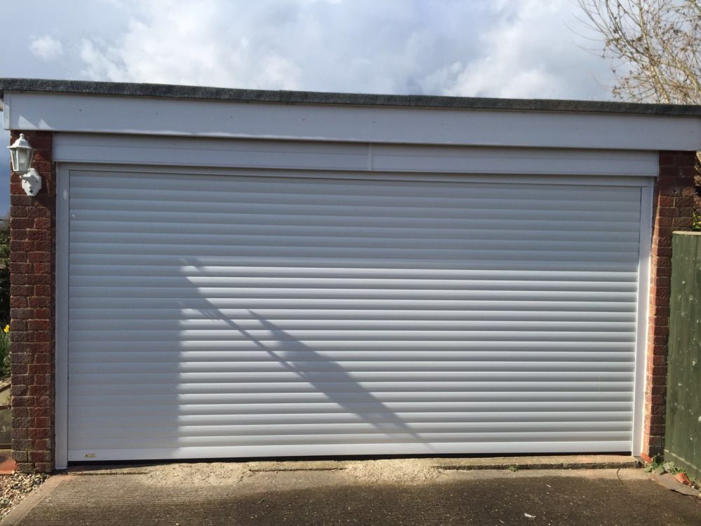 Double Seceuroglide Roller Garage Door installed in Longwick, Buckinghamshire by Shutter Spec Security.